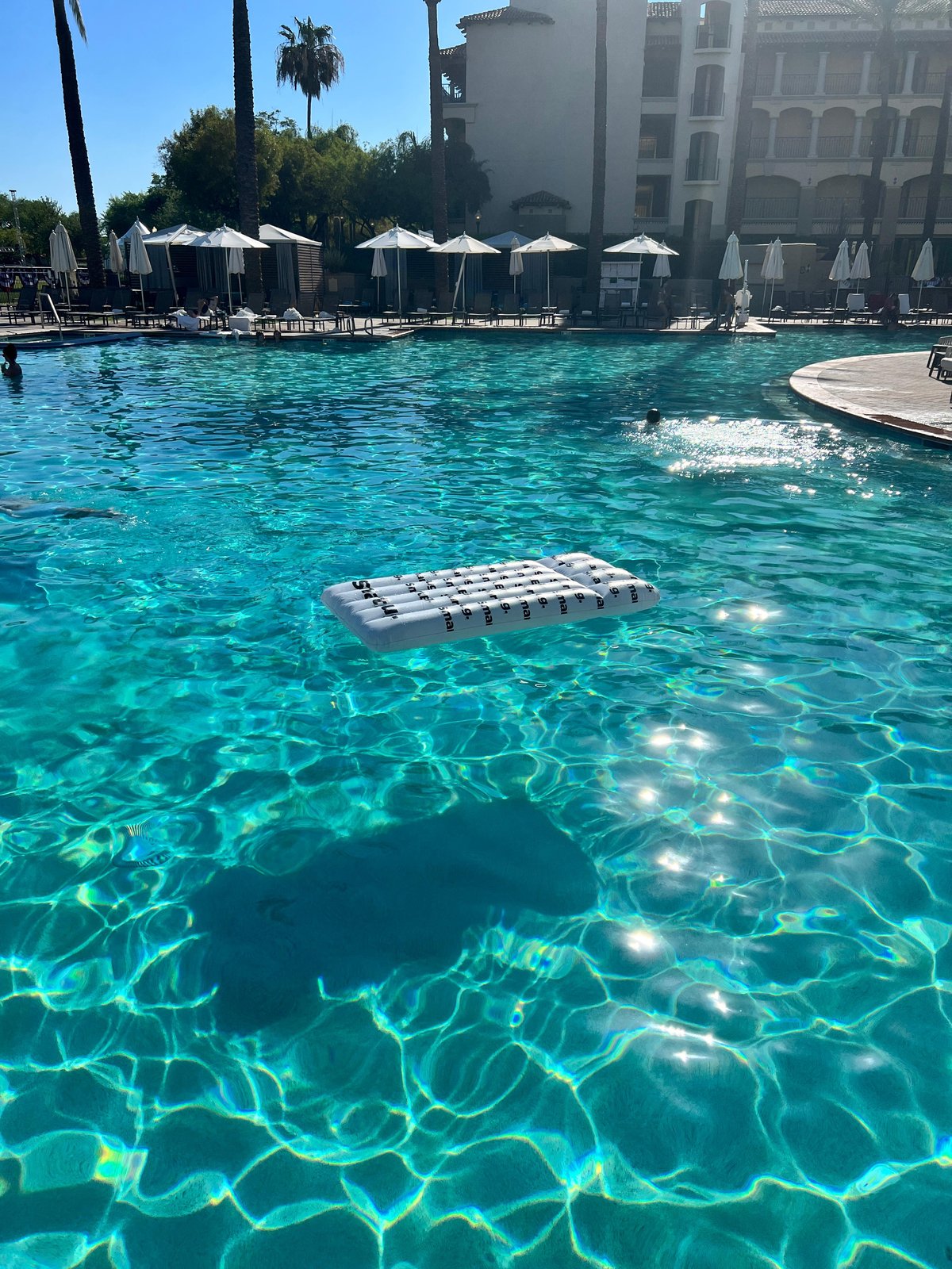 the pool